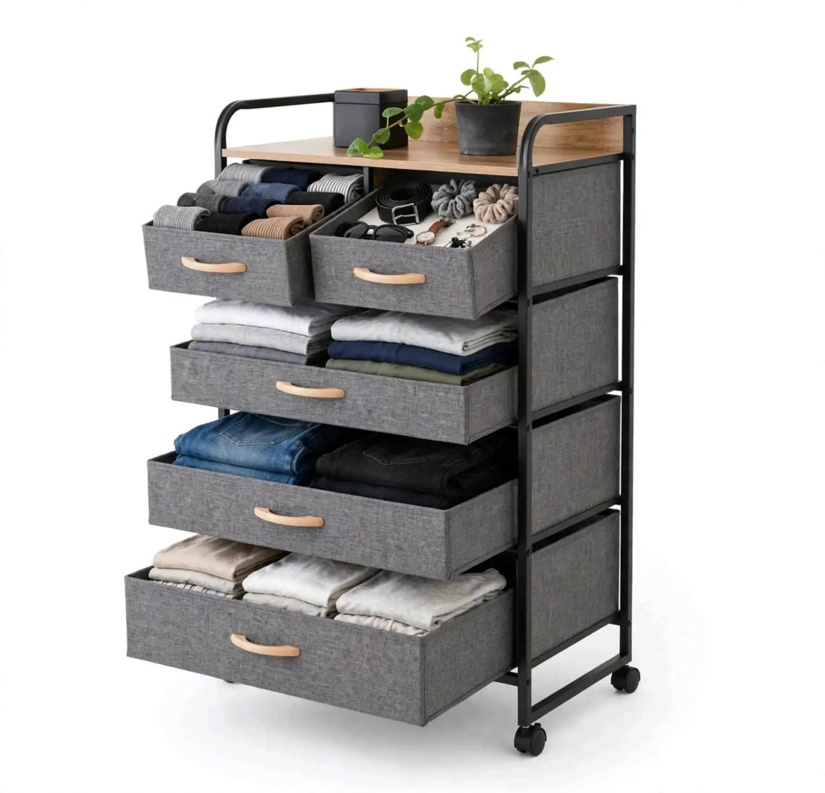 Modern 2-Drawer Bedside Storage Cabinet Bedside Cabinets Nightstands