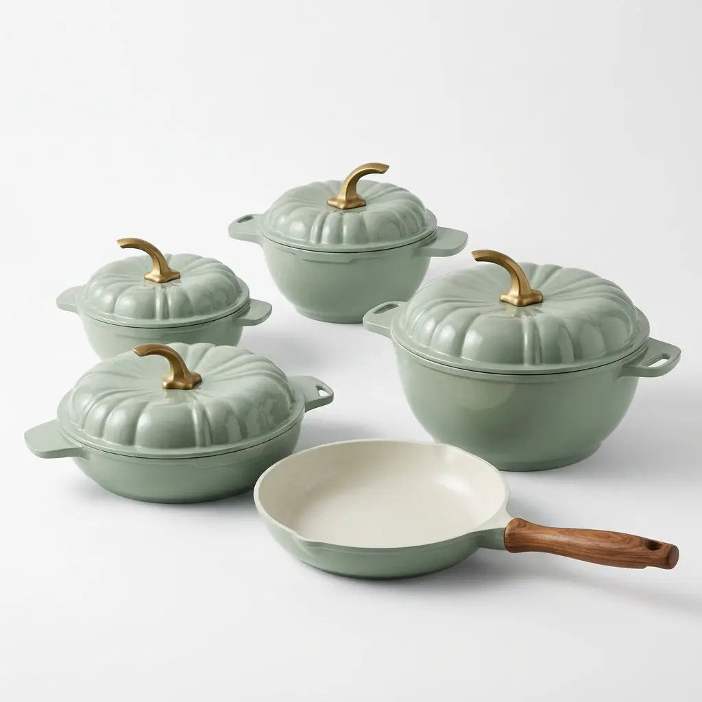 Pumpkin Granite Cookware Set 9-Piece Cookware Set Cookware Sets
