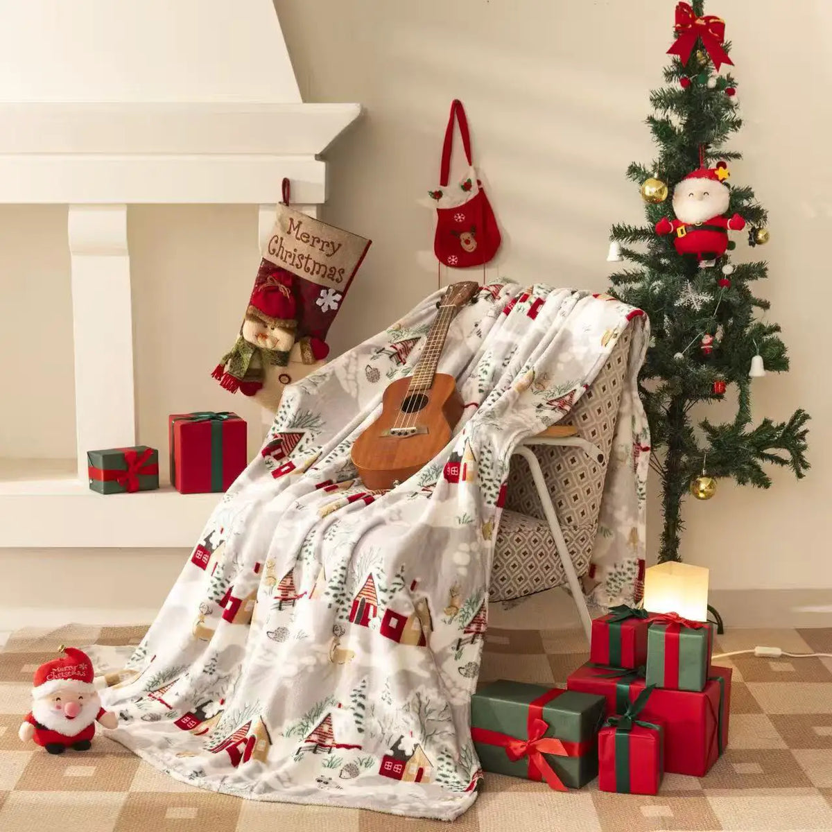 200x230cm Christmas Throw Blanket Throw Blanket Throw Blankets