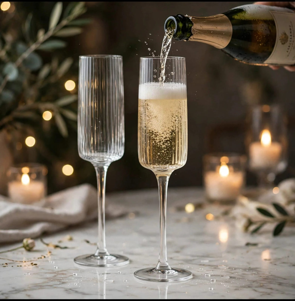 Champagne Glasses Set