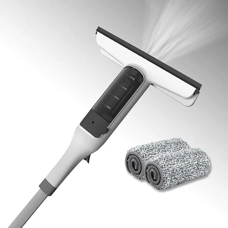 Window Cleaner with Sprayer and Squeegee Long Handle Multi Use Cleaning Tool