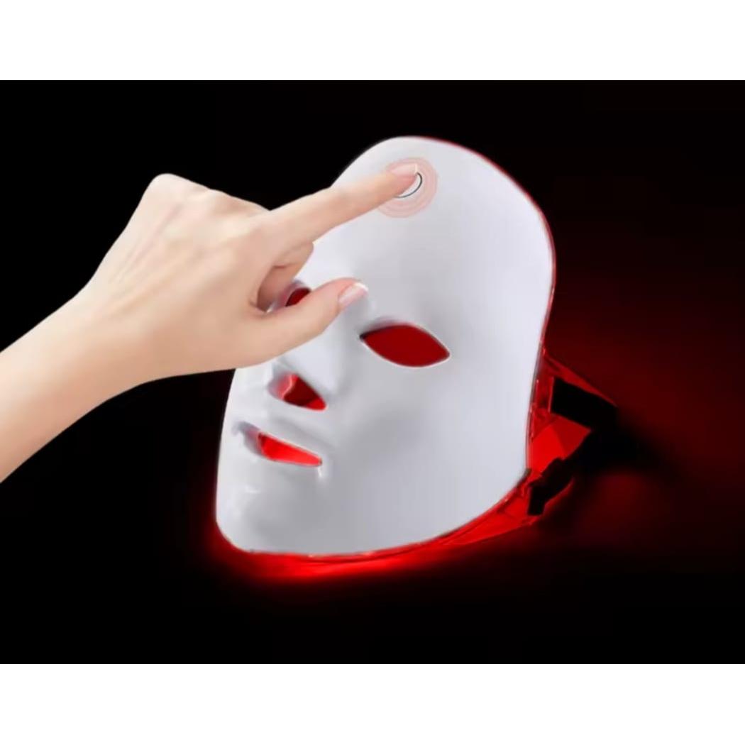Wireless 7 Colors LED Facial Mask – Red Light Therapy Beauty Machine