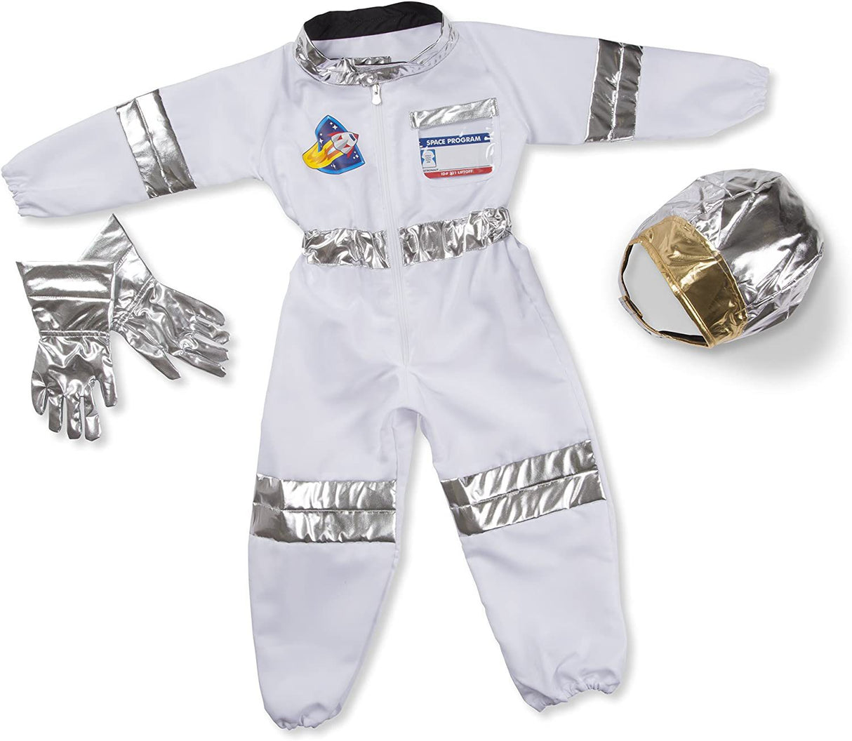 Professional Children’s Astronaut Costume – Full Spaceman Cosplay Suit for Career Day and Role Play