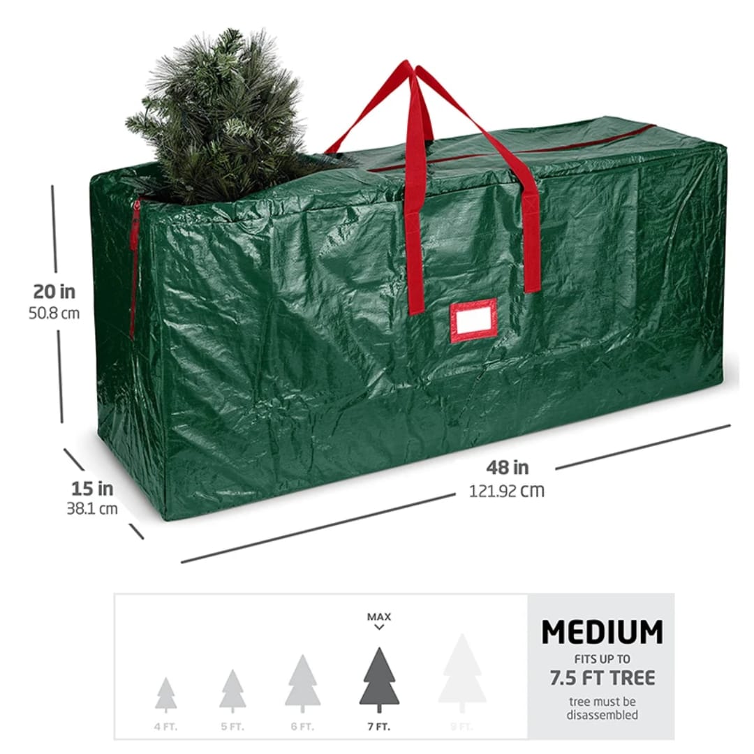 Portable Oxford PE Woven Christmas Tree Storage Bag - Green