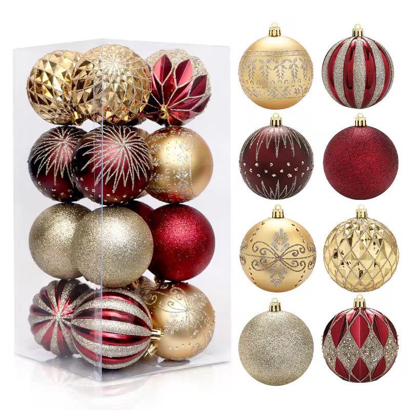16 pcs Set Christmas Ball - 8cm