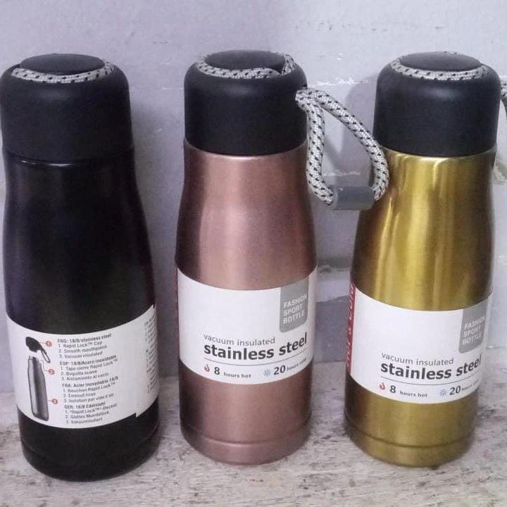 420ml Stainless Steel Flask with String Strap Vacuum flask Flasks
