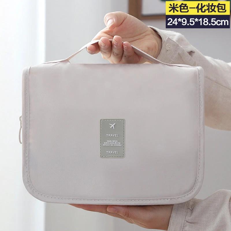 Foldable Waterproof Makeup Cosmetic Bag with Large Capacity and Multiple Prints Cosmetic Organizer Makeup Bags
