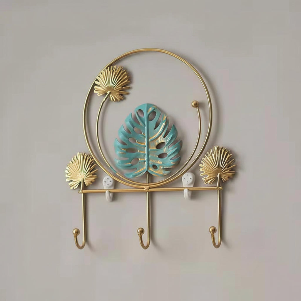 Luxury Iron Art Wall Hanging Hook/Key Holder Stand Home Décor Utility Hooks