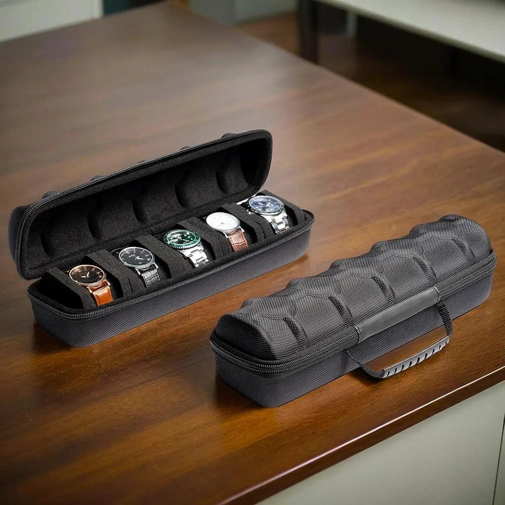 5 Slots Watch Organizer Home & Storage Jewelry Boxes