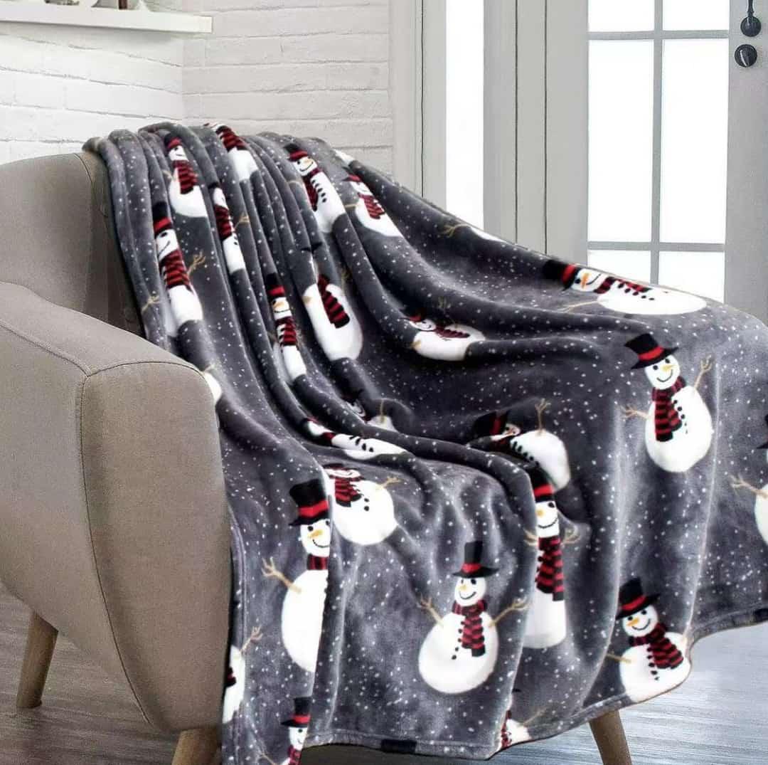 Premium Christmas Sherpa Fleece Throw Blanket - 150x200cm