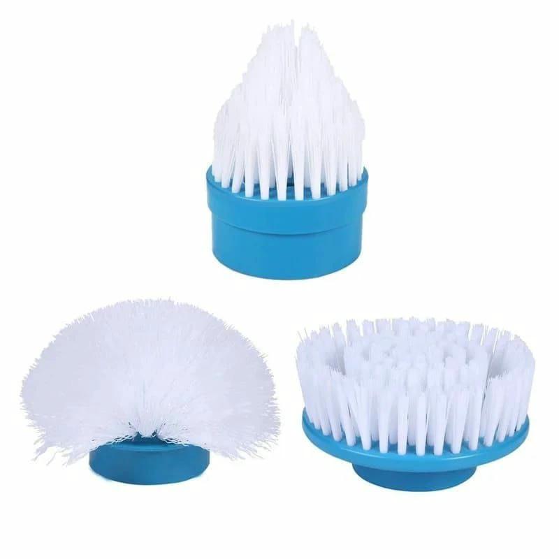 Electric Hurricane Spin Scrubber – Cordless Rechargeable Cleaning Brush with 3 Replaceable Heads cleaning supplies Scrub Brushes