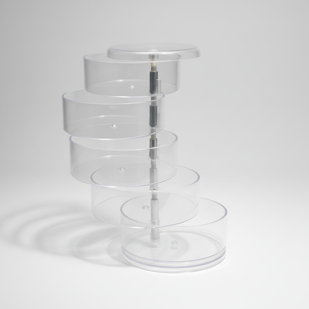 Jewelry Holder - 5-Layer Acrylic Rotating Organizer