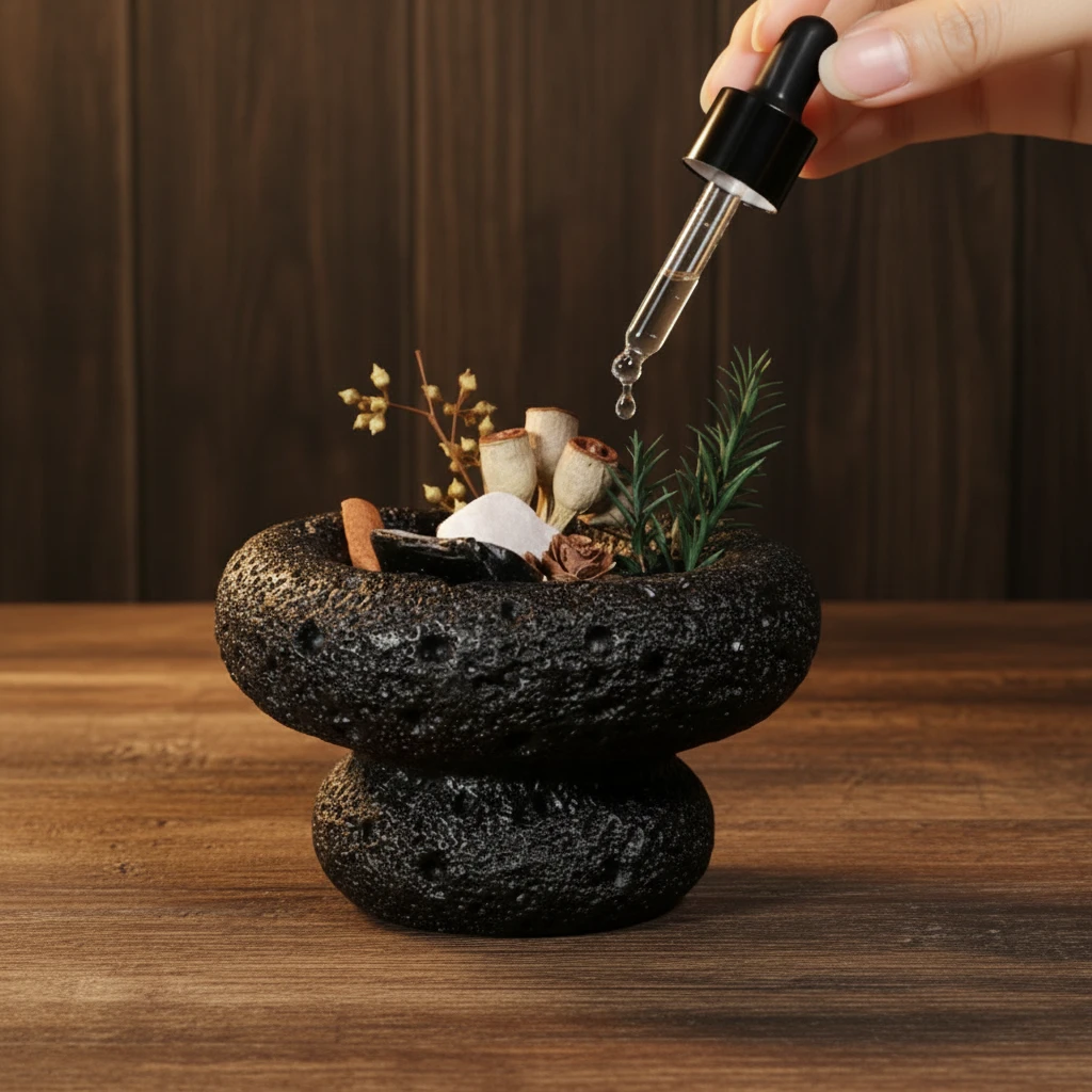 Essential Oil Diffuser - Mushroom-Shaped Stone Gift Pack Home Decor Fragrance Diffusers