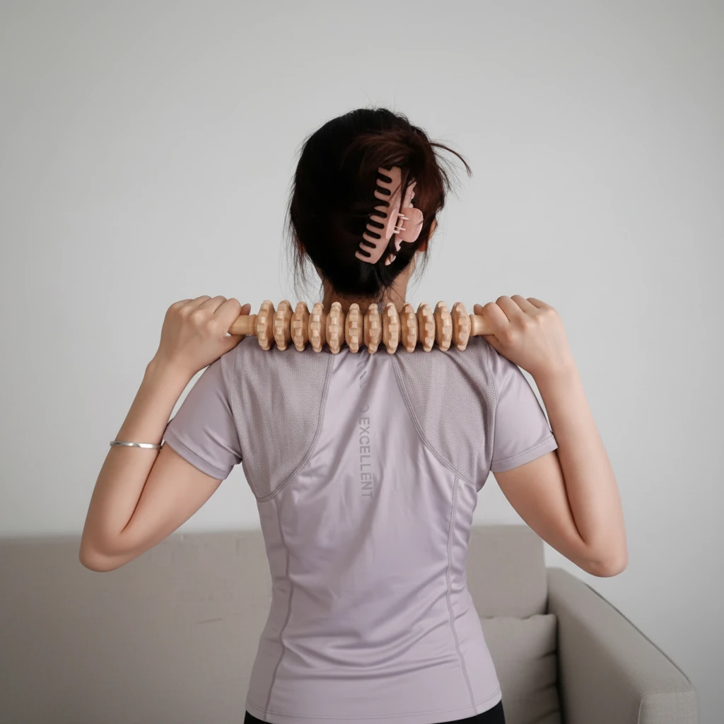 Wood Massage Roller Stick Lymphatic Drainage Anti-Cellulite Body Therapy Home & Garden Manual Massage Tools