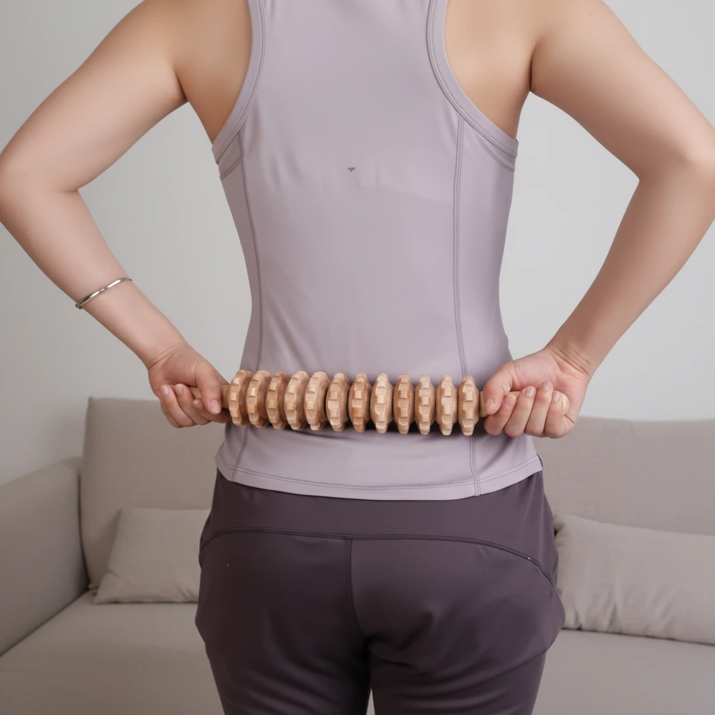 Wood Massage Roller Stick Lymphatic Drainage Anti-Cellulite Body Therapy Home & Garden Manual Massage Tools