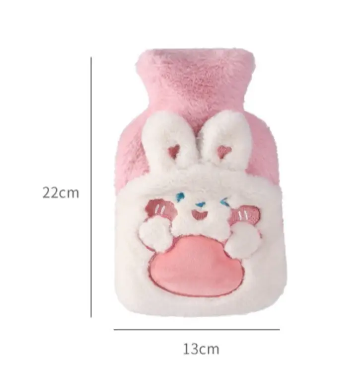 Hot Water Bottle - Cute Cartoon Plush Cover Hand Warmer Home & Garden Hot Water Bottles