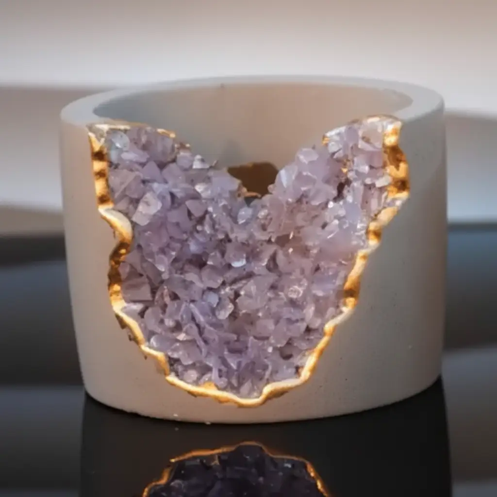 Geode Crystal Scented Candle Home & Garden Candles