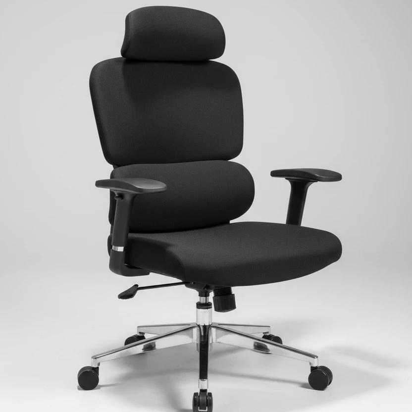 Executive Office Chair - Premium Leather with Chrome Base Furniture Office Chairs