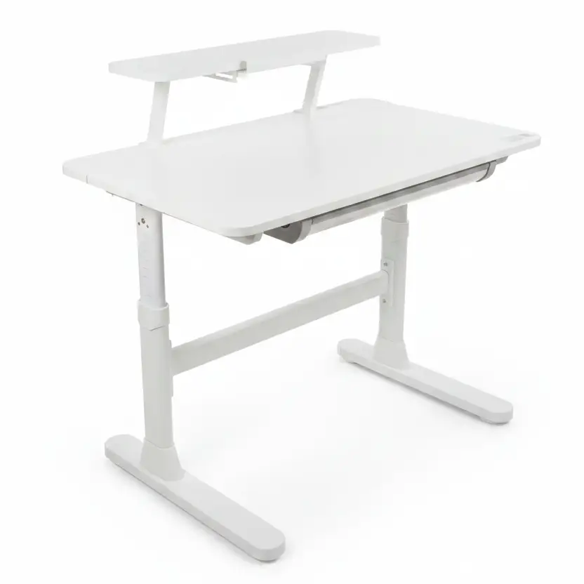 Height-Adjustable Desk with Monitor Shelf | Z-Frame Study Desk Desks
