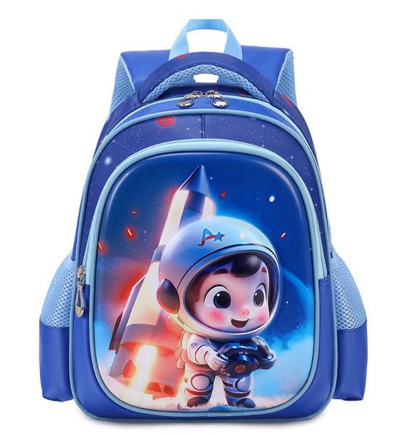 Kid's Cartoon Themed School Backpack 3D Design for Kindergarten A5 Size
