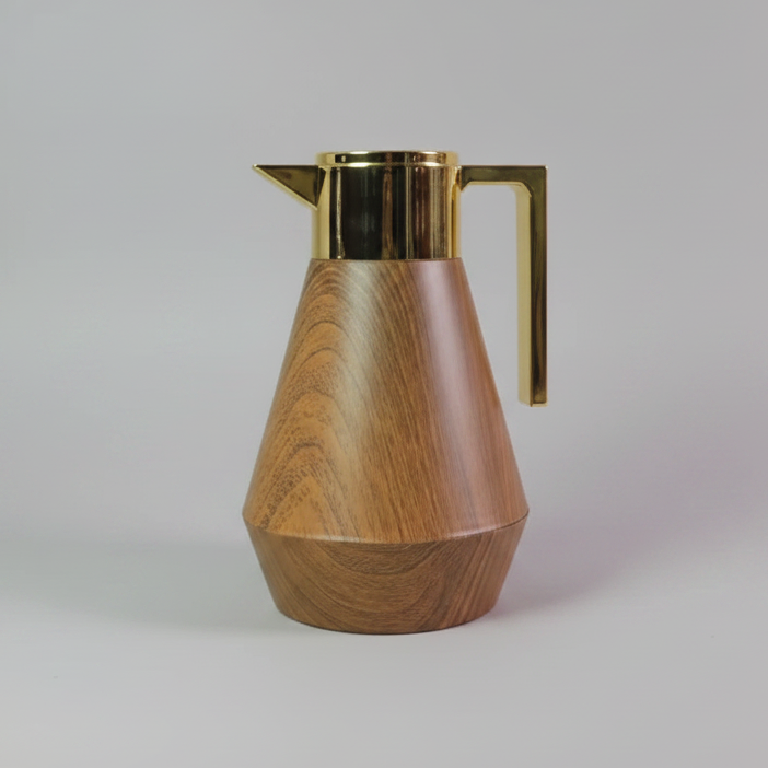 Thermal Flask - Marble & Gold Unbreakable Nordic Insulation 1L Kitchen & Dining Thermoses