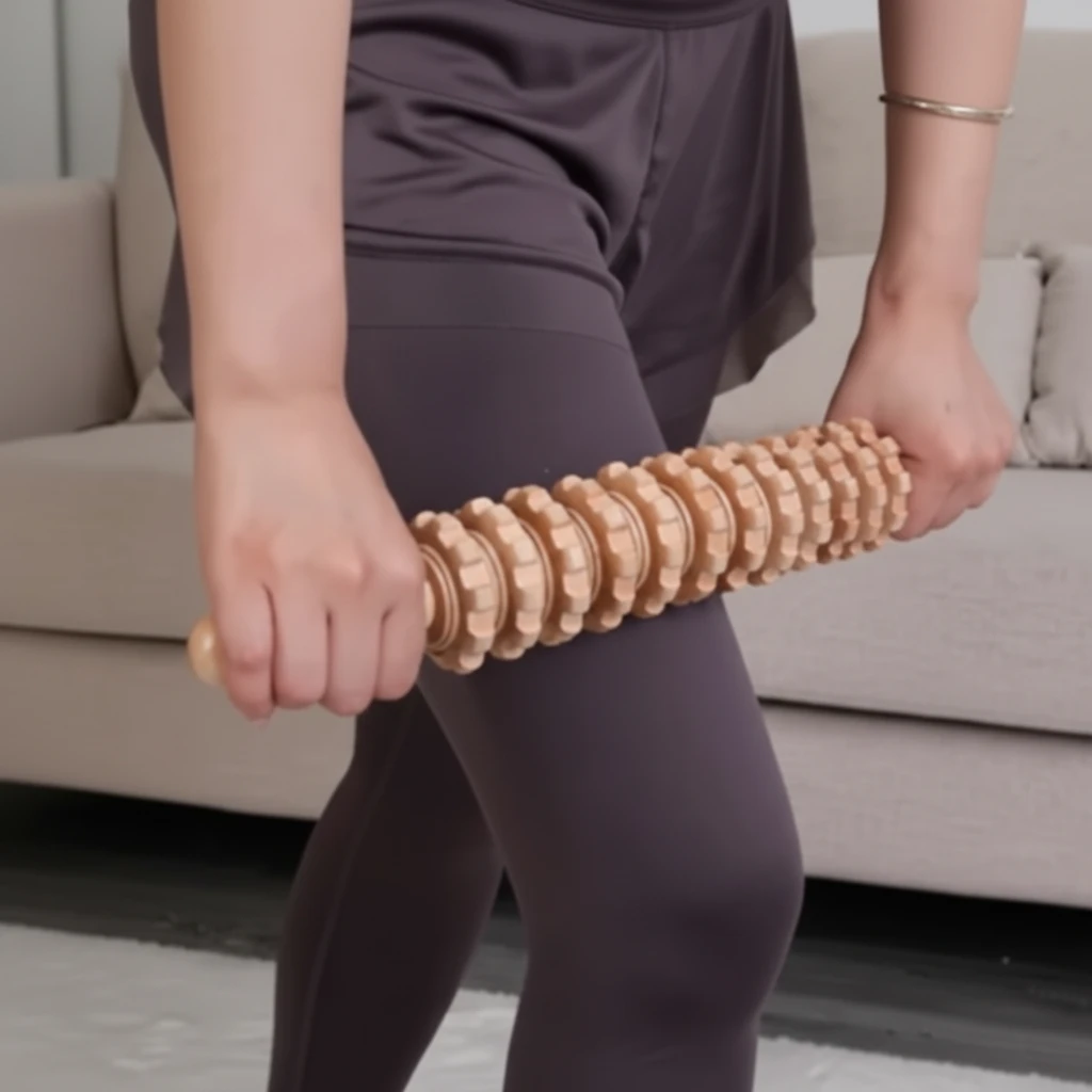 Wood Massage Roller Stick Lymphatic Drainage Anti-Cellulite Body Therapy Home & Garden Manual Massage Tools