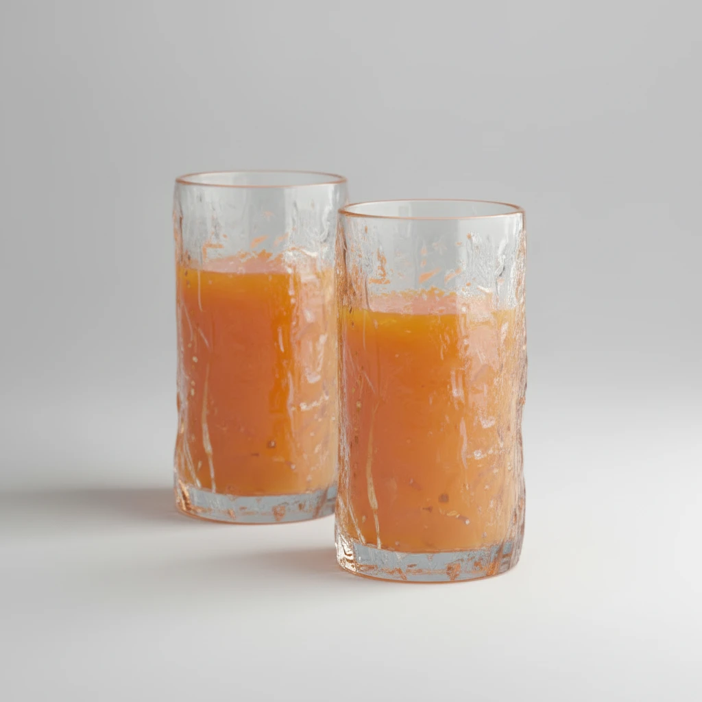 Six Piece Ice Texture Crystal Glass Set 350ml Drinking Glasses Kitchen & Dining Tumblers