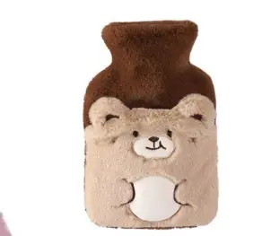 Hot Water Bottle - Cute Cartoon Plush Cover Hand Warmer Home & Garden Hot Water Bottles