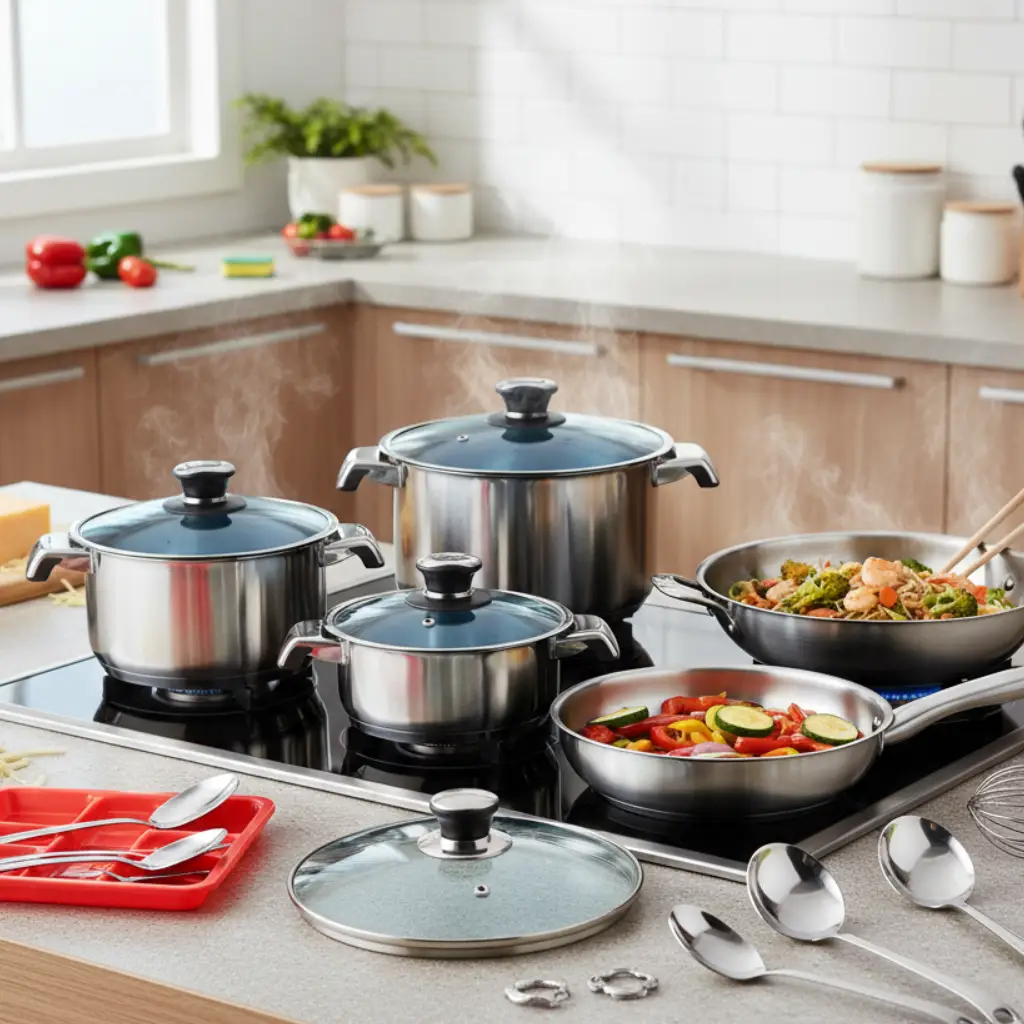 Marwa 72-Piece Stainless Steel Cookware Set Cookware Set Cookware Sets
