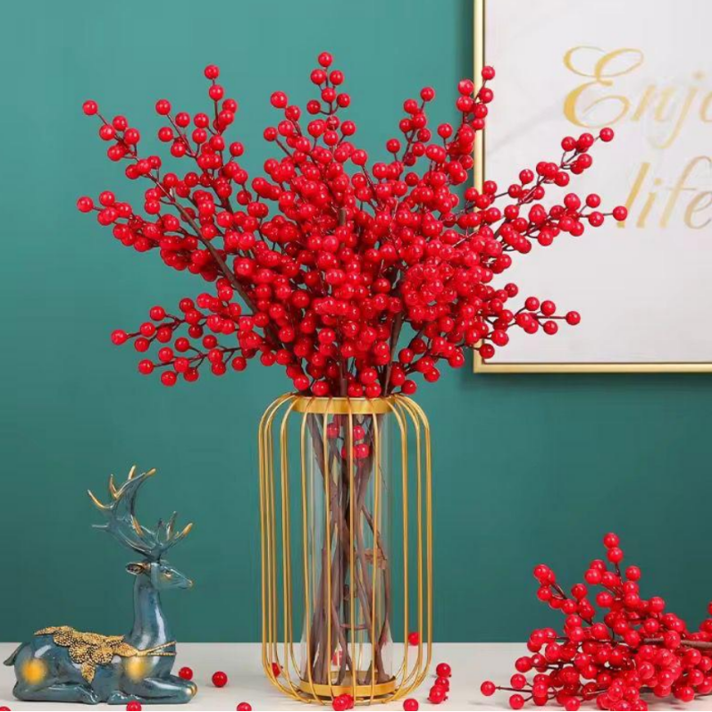 Nordic Gold Bird Cage Glass Vase with Metal Frame Contemporary Home & Garden Vases