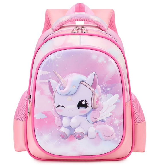 Kid's Cartoon Themed School Backpack 3D Design for Kindergarten A5 Size