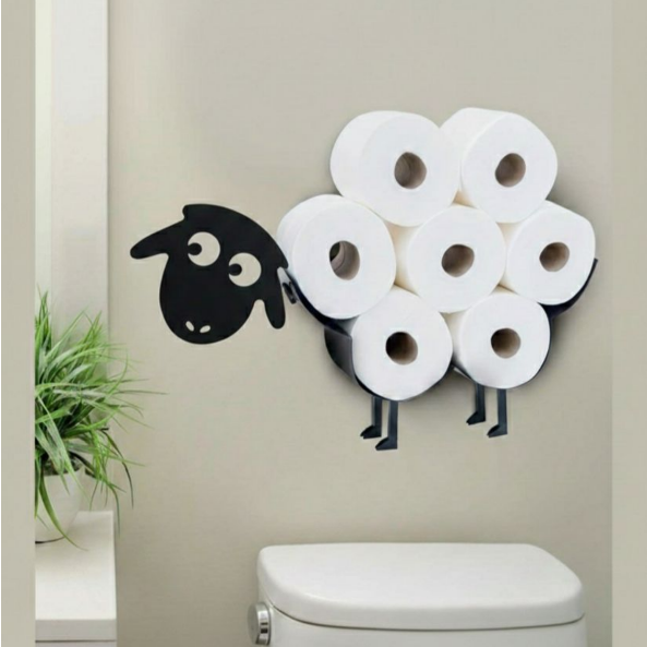 Toilet Paper Holder - Creative Metallic Sheep Design