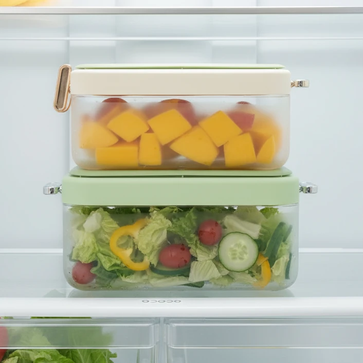 21-Grid Ice Cube Maker with Lid Scoop and Storage Box Press-Type Tray Kitchen & Dining Ice Cube Trays