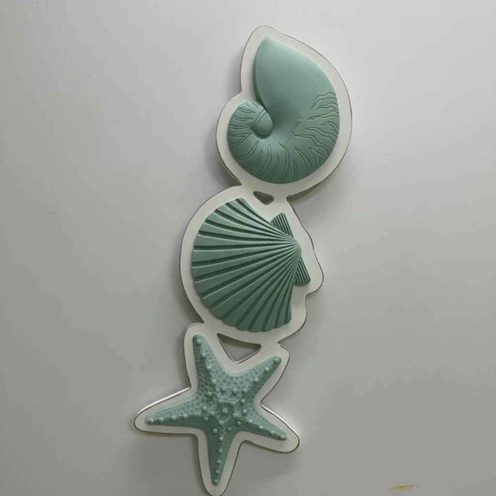 Wall Decor - 3-in-1 Ocean-Themed Decorative Tray Set Home Decor Decorative Trays