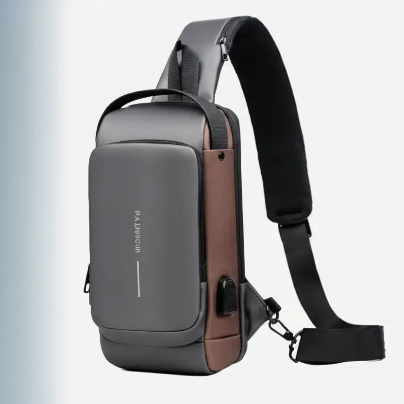 Crossbody Chest Bag - Fashion USB Charging Waterproof Motorcycle Riding Men Bags & Luggage Cross Body Bags