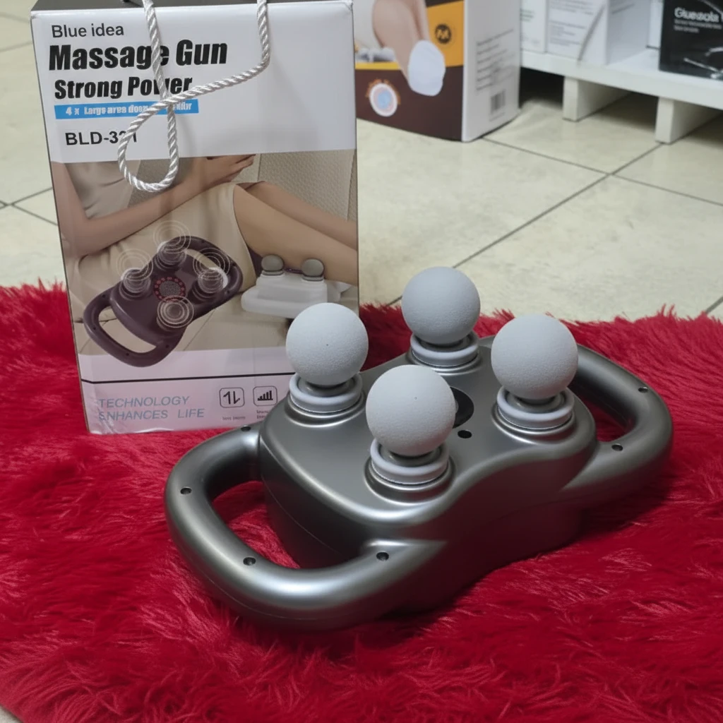 Blueidea BLD-331 4-Head Deep Tissue Percussion Massager Digital Display Full Body Muscle Relief Back Neck Legs Home & Garden Electric Massagers