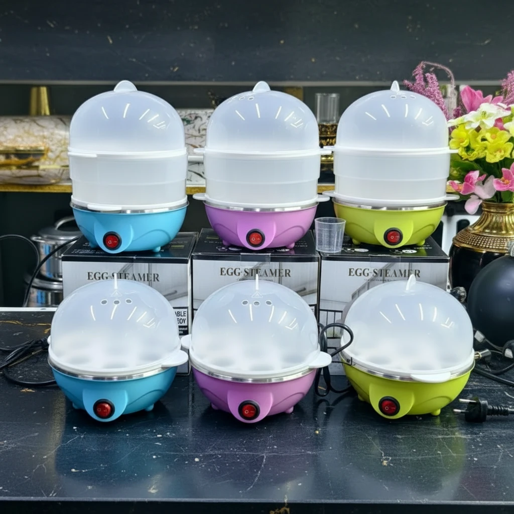 Electric Egg Steamer Boiler with Dual Layer Capacity Kitchen & Dining Egg Cookers