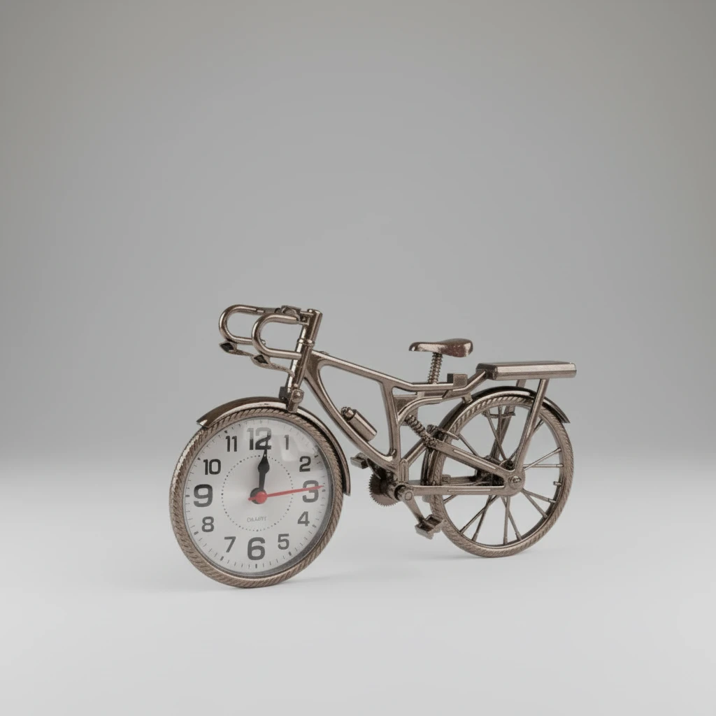 Alarm Clock - Vintage Bicycle Shape Creative Desk Clock Home Decor Alarm Clocks