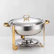5L Stainless Steel Chafing Dish with Lid Rest Kitchen & Dining Chafing Dishes