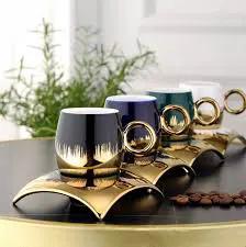 12 Pcs Cup & Saucer Gift Box Set Kitchen & Dining Coffee Sets