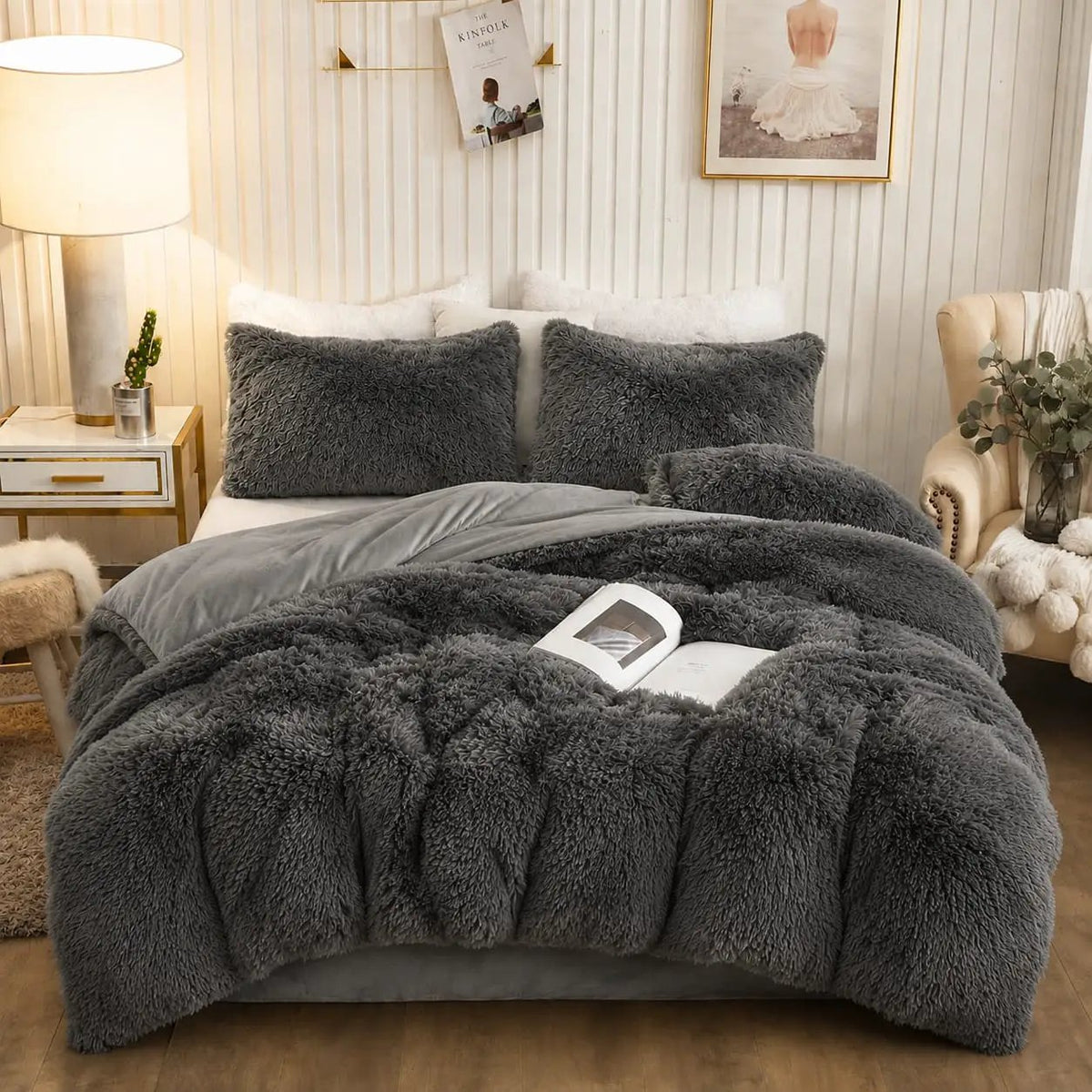 6x7 Plush Fluffy Duvet Set 6-Piece Duvet Set Bedding Sets