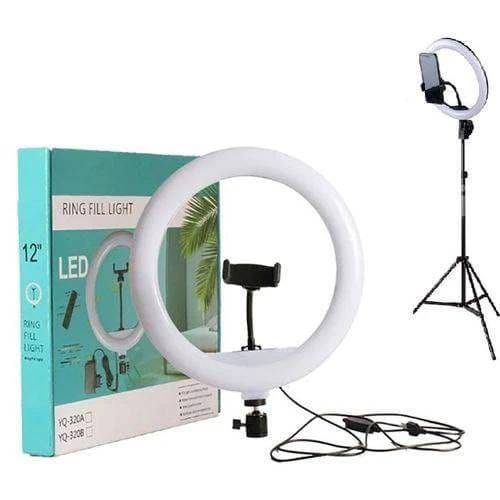 12.5-Inch LED Ring Light with Smartphone Holder – Adjustable Color Temperature Fill Light for Photography and Content Creationvv house holds Studio Lights & Flashes