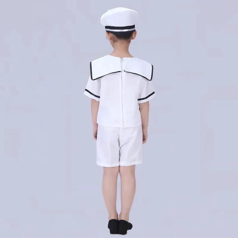 Professional Children’s Marine Hostess & Host Sailor Cosplay Costume – Navy Themed CBC Career Outfit Kids essential Costume Sets