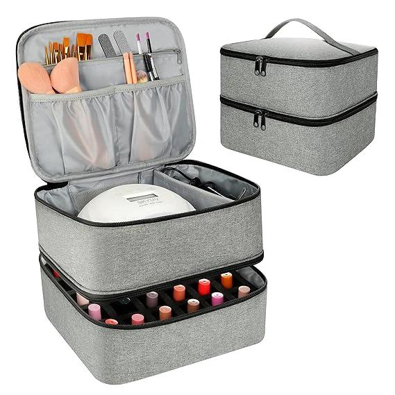 Nail Polish Travel Organizer Storage Case - 30 Bottle Capacity Storage and Organization Nail Tools