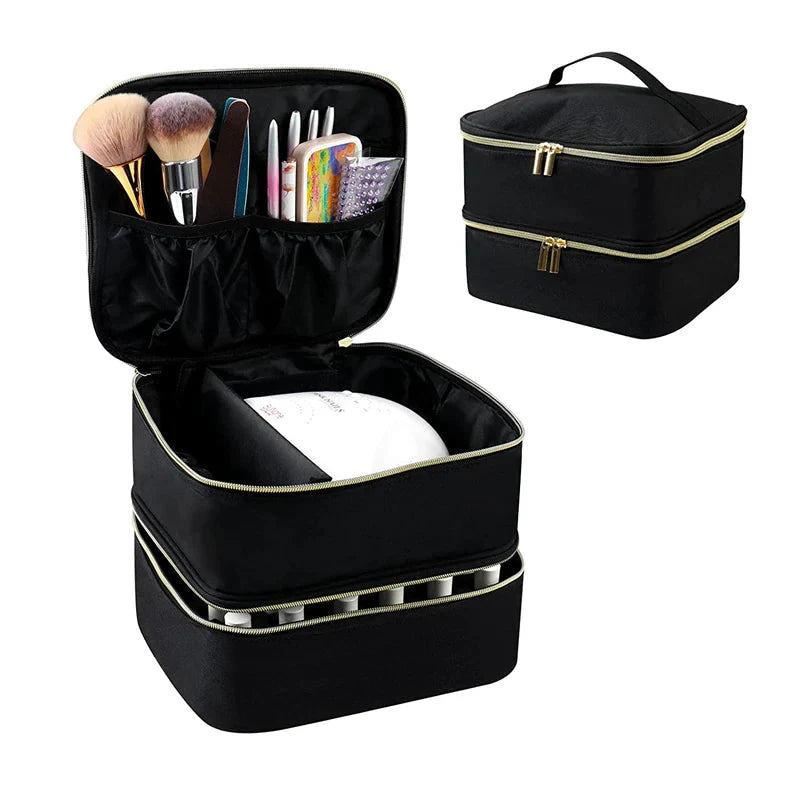 Nail Polish Travel Organizer Storage Case - 30 Bottle Capacity Storage and Organization Nail Tools