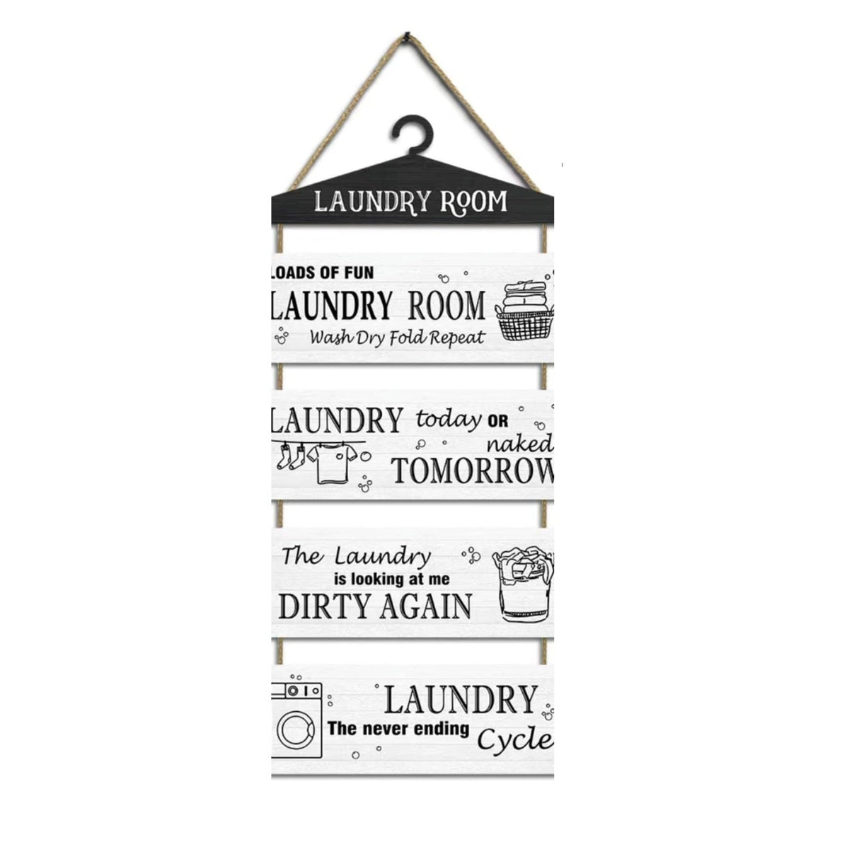 Laundry Room Rules Wall Art Decor