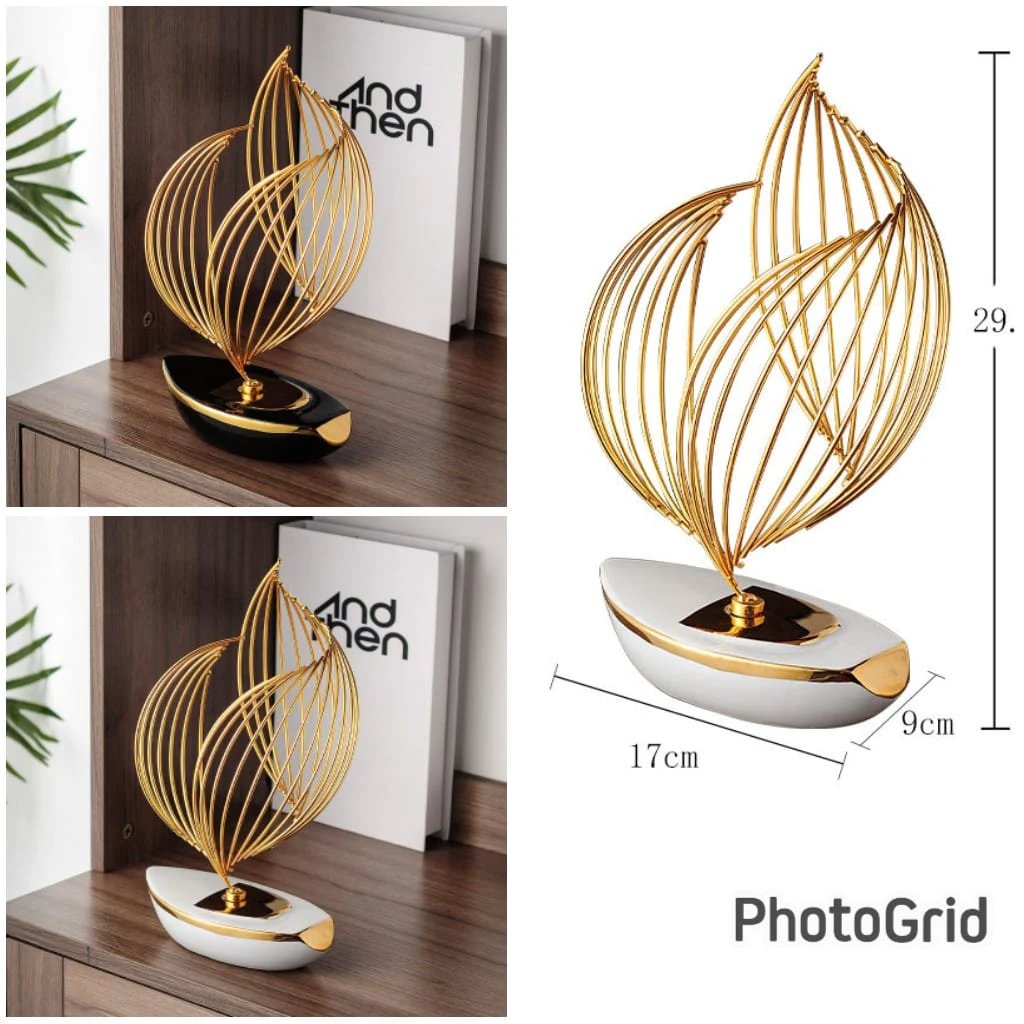 Ceramic Sailing Boat Figurine – Elegant Nautical Home Décor Ornament for Living Room, Office, or Gifting households Figurines