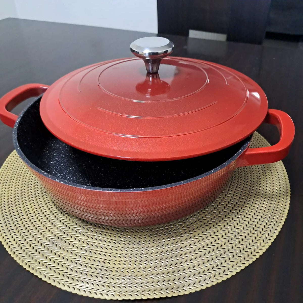 1pc Stoneline Nonstick 28cm Casserole Pot with Lid Casserole Dishes