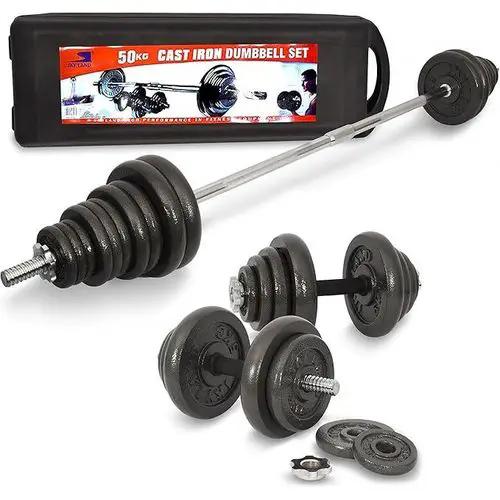 50KG Adjustable Cast Iron Dumbbell Set Dumbbells