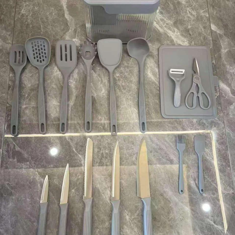 11pcs High Quality Silicone Serving Spoon Set – Non-Stick Heat Resistant Kitchen Utensils Kitchen Utensil Sets